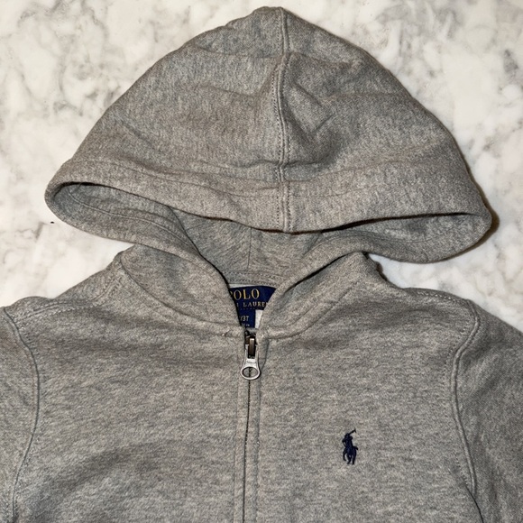 Polo by Ralph Lauren Kids Gray Hoodie 3T - Picture 7 of 11